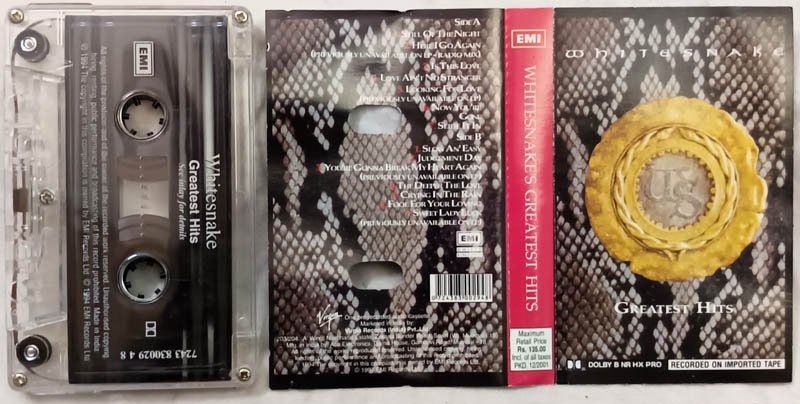 Whitesnake Greatest Hits Audio Cassette