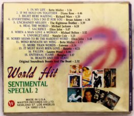 World Hits Sentimental Hit Special Audio Cd