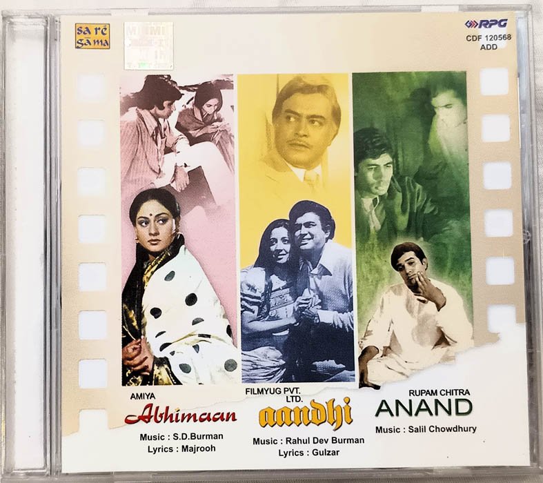Abhimaan - Aandhi - Anand Hindi Audio cd