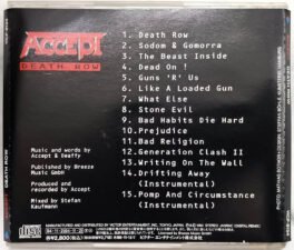Accept – Death Row Audio cd