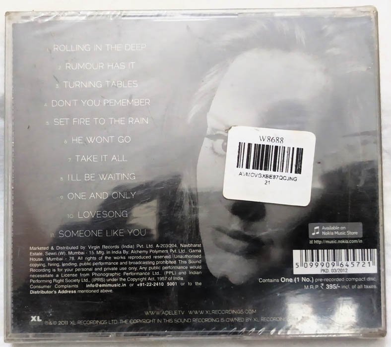 Adele 21 Audio cd.