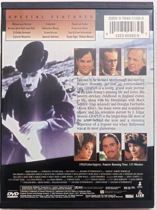 Chaplin English Movie Dvd.