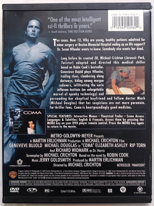 Coma English Movie Dvd