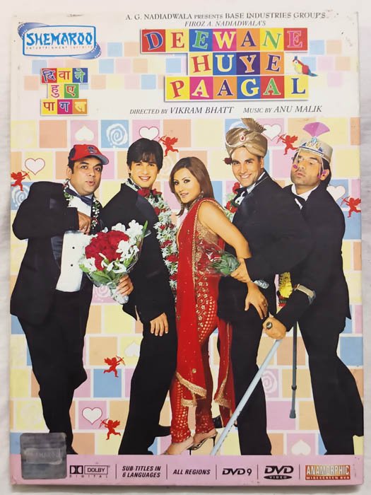 Deewane Huye Paagal Hindi Movie Dvd
