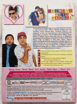 Deewane Huye Paagal Hindi Movie Dvd