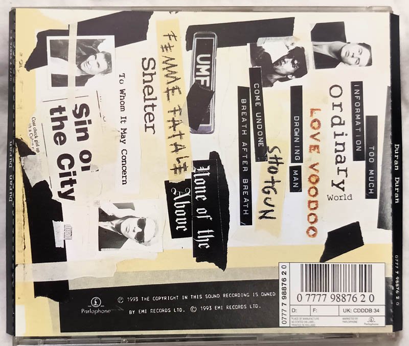 Duran Duran Audio Cd