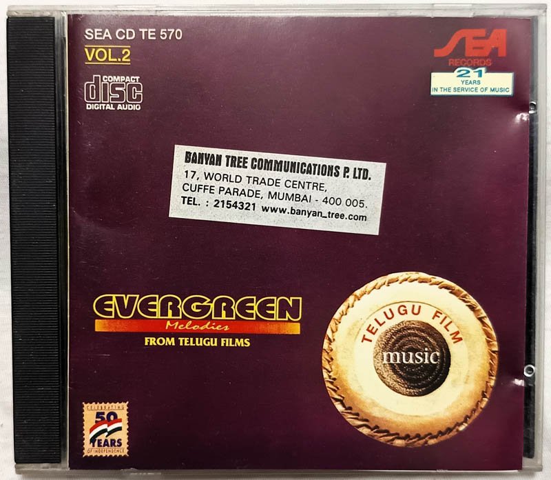 EVERGREEN Melodies From Telugu Films Vol. 2 Audio cd