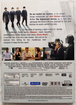 The Adjustment Bureau English Movie Dvd