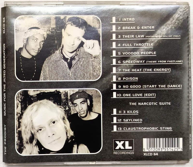 The Prodigy - Music For The Jilted Generation Audio cd