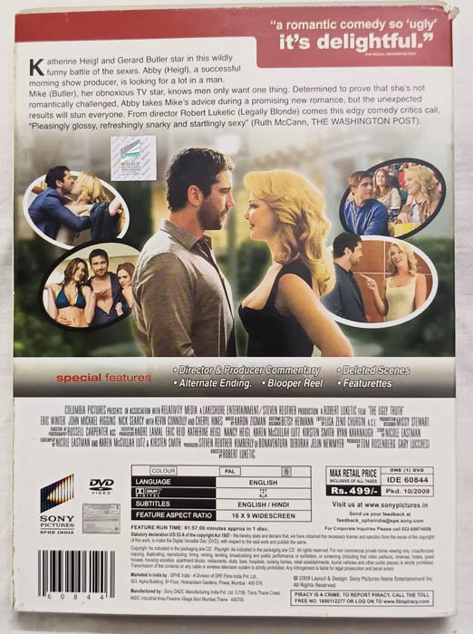 The Ugly Truth English Movie Dvd