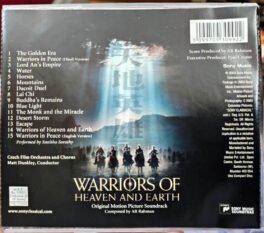 Warriors of Heaven and Earth Audio Cd By A.R. Rahman