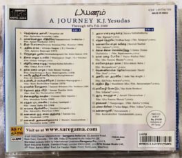 A Journey K.J.Yesudas Through 60s Still 2000 Tamil Audio Cd