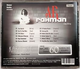 A R Rahman Karaoke Hindi Audio cd