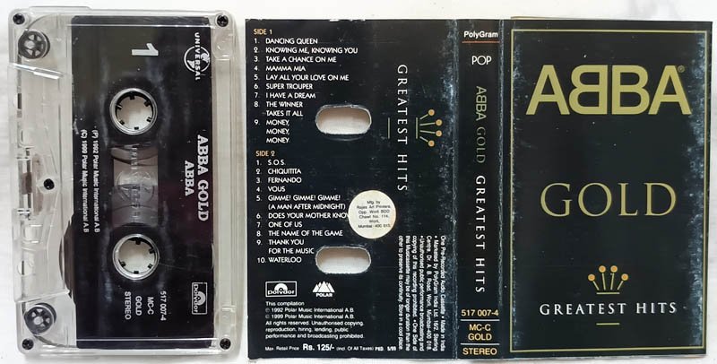 Abba Gold Greatest Hits Audio Cassette