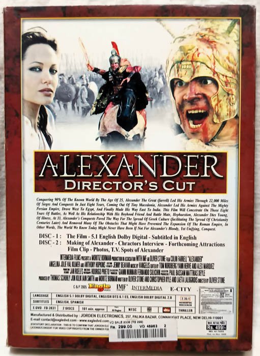 Alaxander Directors Cut English Movie Dvd .