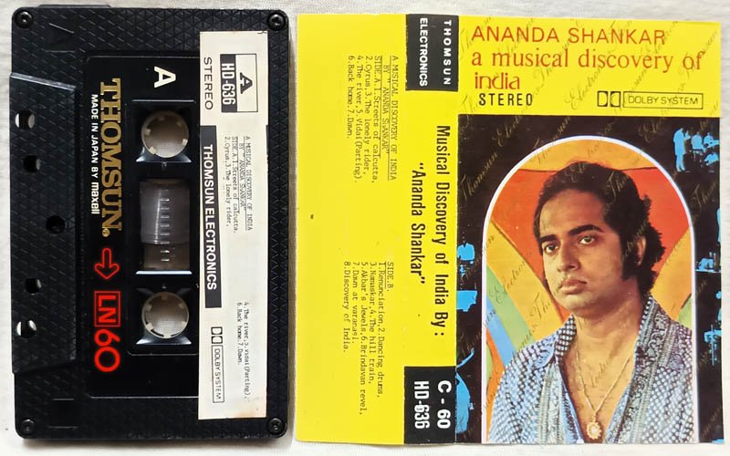 Ananda Shankar A Musical Discovery of India Audio Cassette