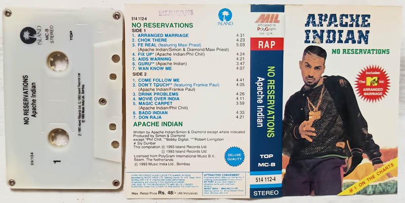 Apache Indian No Reservations Audio Cassette