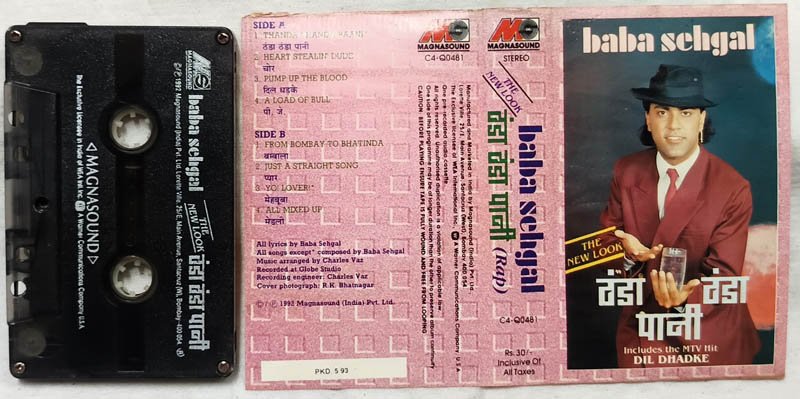 Baba Sehgal Dil Dhadke Hini Rap Audio Cassette