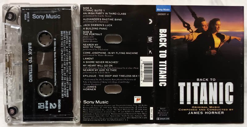 Back To Titanic Original Music Composed And Conducted By James Horner Audio Cassette