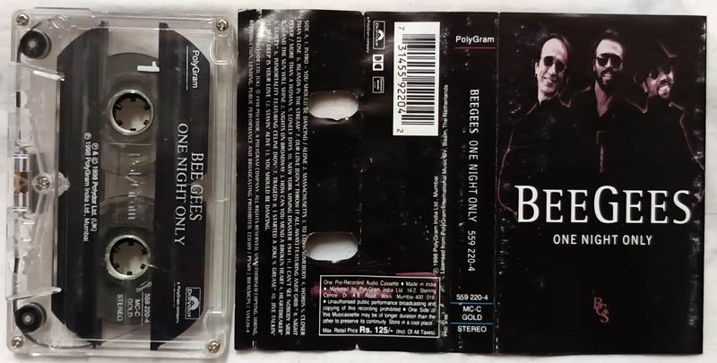 Beegees One Night Only Audio Cassette