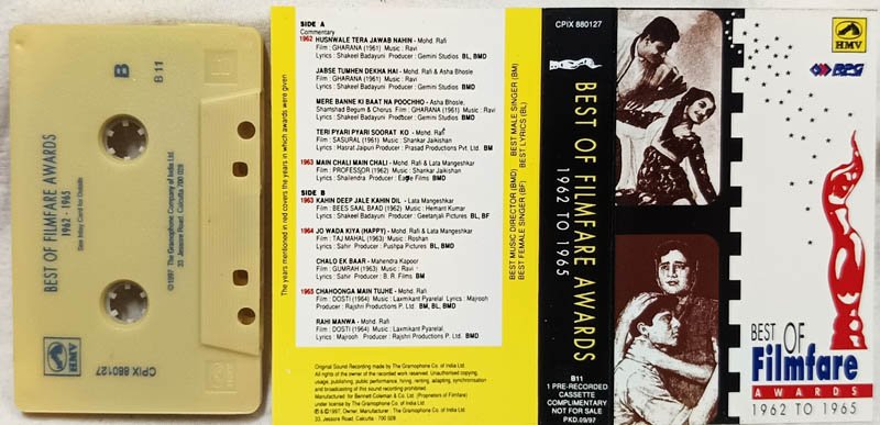 Best of Filmfare Awards1962 to 1965 Hindi Audio Cassette