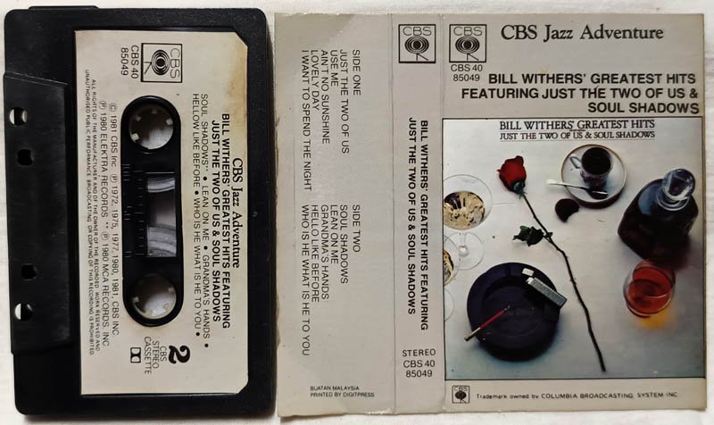 Bill Withers Greatest Hits Featuring Just The Two of Us and Soul Shadowa Audio Cassette