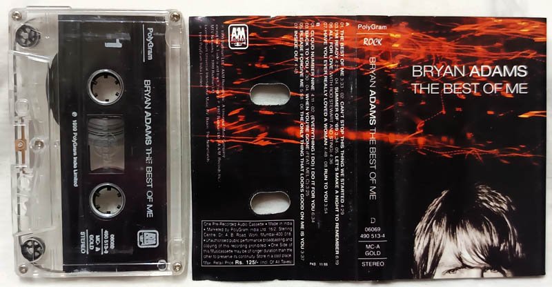 Bryan Adams The Best of Love Audio Cassette