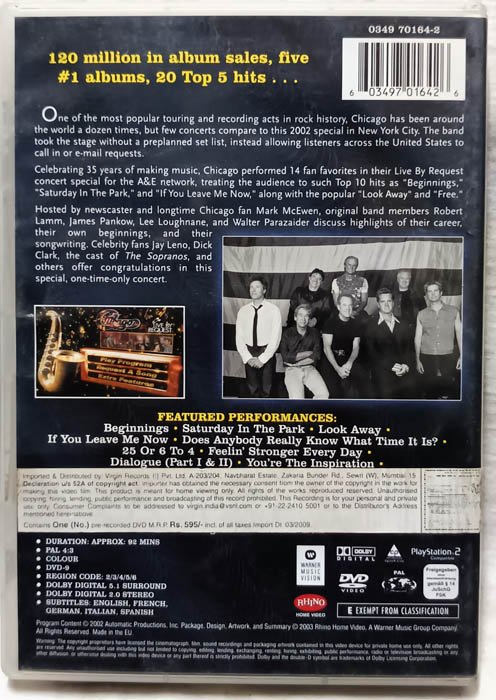 Chicago English Movie Dvd.