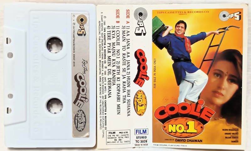 Coolie No.1 Hindi Audio Cassette By Anand Milind