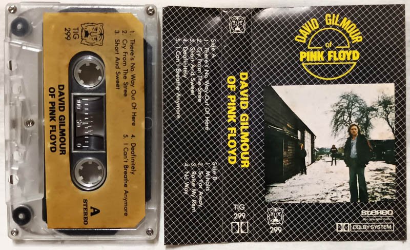 David Gilmour of Pink Floyd Audio Cassette