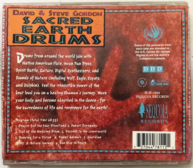 David & Steve Gordon Sacred Earth drums Audio cd.