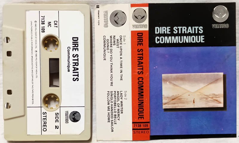 Dire Straits Communique Audio Cassette
