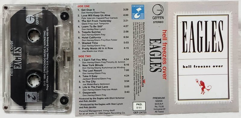 Eagles Hell Freezes Over Audio Cassette