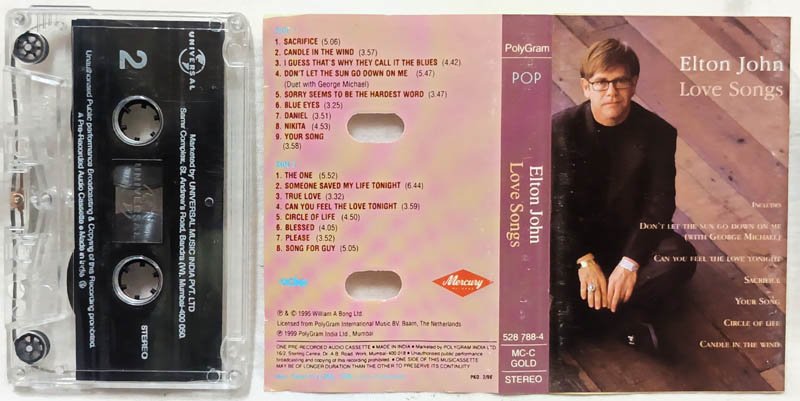 Elton John Love Songs Audio Cassette