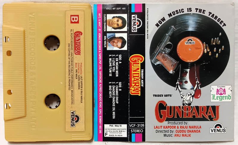Gundaraj Hindi Audio Cassette By Anu Malik