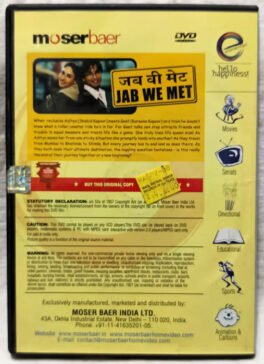 Jab We Met Hindi Movie Dvd
