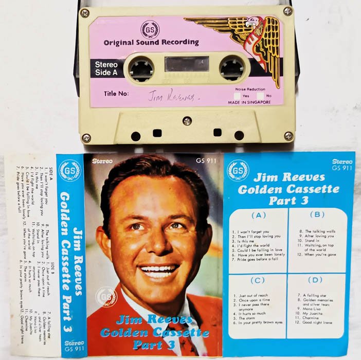 Jim Reeves Golden Cassette Part-3 Audio Cassette