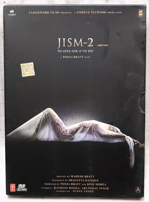Jism 2 To Love Her is to Die English Movie Dvd