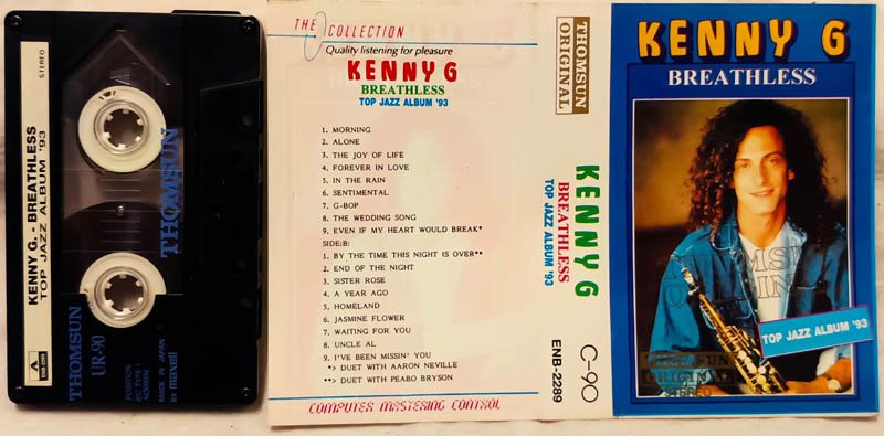 Kenny G Breathless Top Jazz Album 93 Audio Cassette