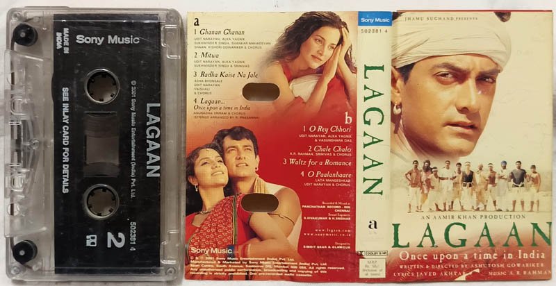 Lagaan Hindi Audio Cassette By A.R.Rahman