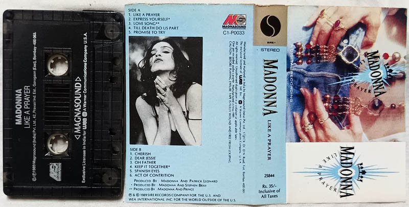 Madonna Like A Prayer Audio Cassette