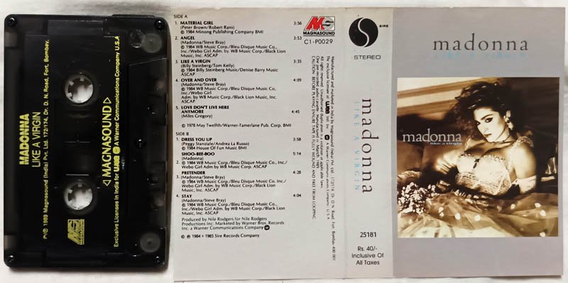 Madonna Like A Virgin Audio Cassette