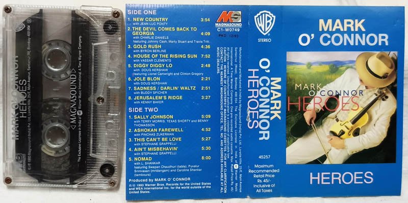 Mark O Connor Heroes Audio Cassette