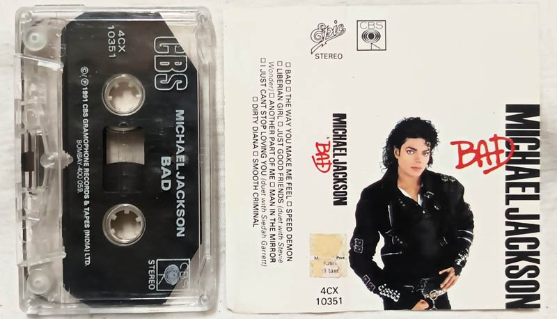 Michael Jackson Bad Audio Cassette
