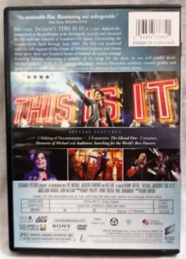 Michael Jackson This is it Discover the Man You Never Knew English Movie DVD