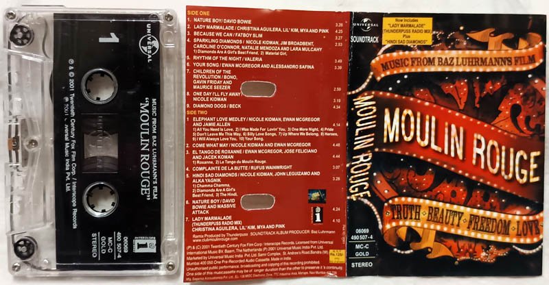 Moulin Rouge Truth Beauty Feedom Love Audio Cassette