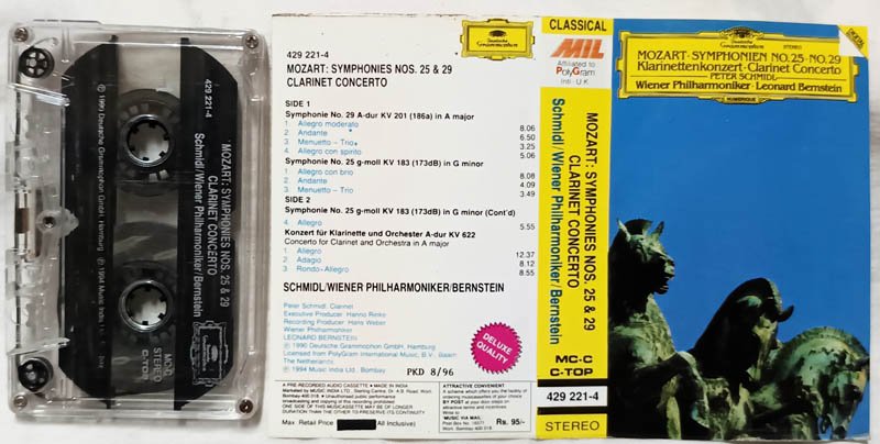 Mozart Symphony No 25 & 29 Audio Cassette