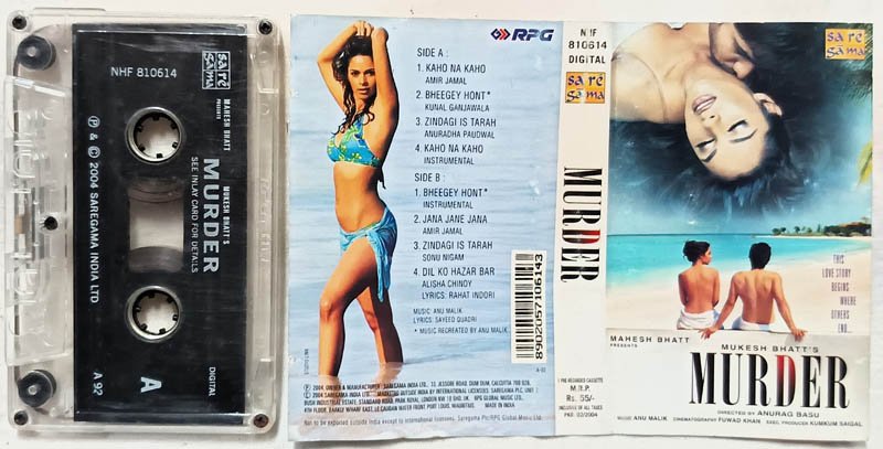 Murder Hindi Audio Cassette By Anu Malik