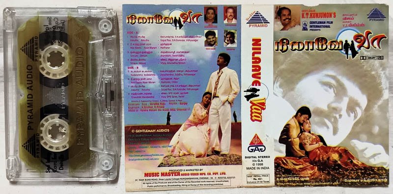 Nilave Vaa Tamil Audio Cassette