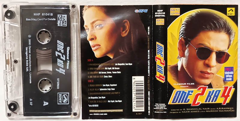 One 2 Ka 4 Hindi Audio Cassette By A.R.Rahman